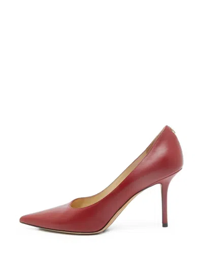 Pre-owned Jimmy Choo Anouk Pointed-toe Pumps In Red