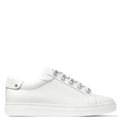 Jimmy Choo Antibes Pearl-embellished Sneakers In Black