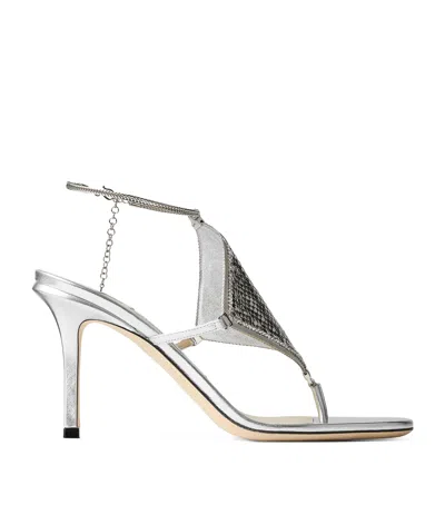Jimmy Choo Archive Collection: 85 Metallic Leather Heeled Sandals