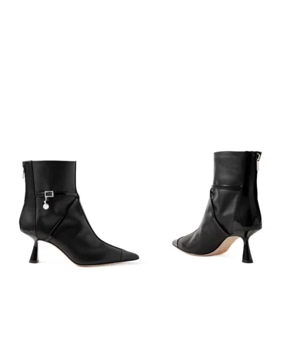 Jimmy Choo Aren Heeled Ankle Boots In Black