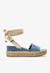 Jimmy Choo Arlee 60 Flatform Wedge Sandals In Blue