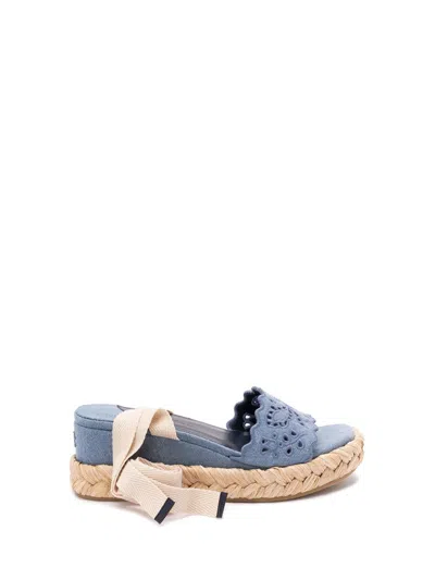 Jimmy Choo Arlee 60 Flatform Wedge Sandals In Blue