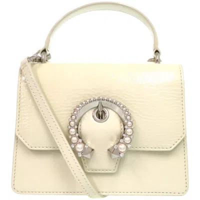 Pre-owned Jimmy Choo Artificial Ivory Leather Handbag () In White