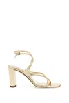 Jimmy Choo Azie 85 Square Toe High-heeled Sandals In Gold (gold)