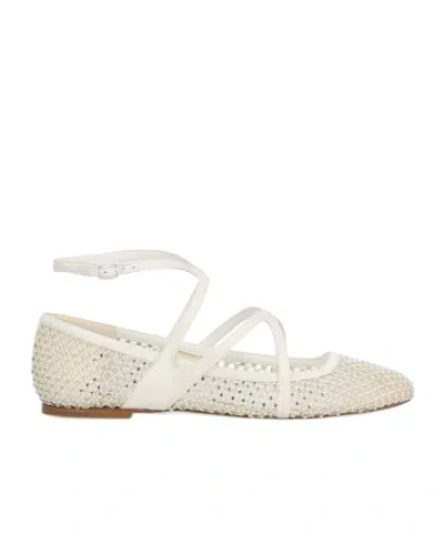 JIMMY CHOO JIMMY CHOO ASTORIA ANKLE STRAP FLATS