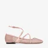 Jimmy Choo Astoria Ballet Fl In Macaron/kristall