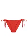Jimmy Choo Aubrie Monogram Bikini Set In Red