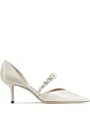 Jimmy Choo Aurelie 65 Patent Leather Pumps In White