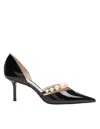 Jimmy Choo Aurelie 65 Patent Leather Pumps With Applied Pearls In Black