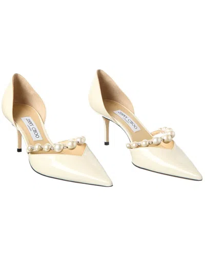 Jimmy Choo Aurelie 65 Patent Pump (authentic Pre-loved) In Neutral