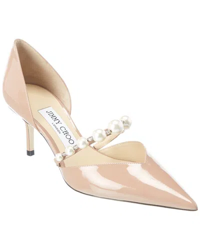 Jimmy Choo Aurelie 65 Patent Pump In Brown