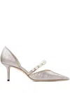 Jimmy Choo Decolleté Aurelie 85 Color Macaron In ピンク