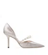 Jimmy Choo Decolleté Aurelie 85 Color Macaron In Pink