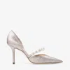 Jimmy Choo Decolleté Aurelie 85 Color Macaron In Macaron/white