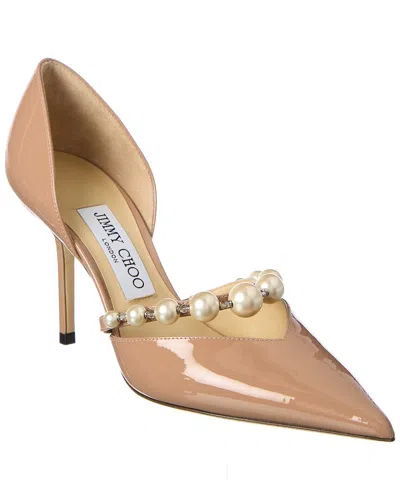 Jimmy Choo Aurelie 85 Patent Pump In Animal Print