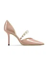 Jimmy Choo Thin Sole And Shallow Cut High Heels In Nude