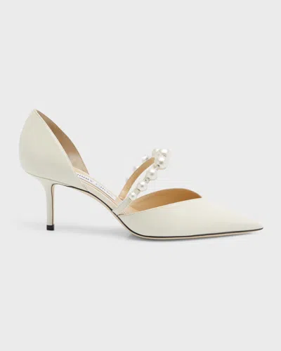 JIMMY CHOO AURELIE D'ORSAY PEARLY BAND PUMPS