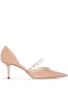Jimmy Choo Aurelie Glittered Pumps In Multi