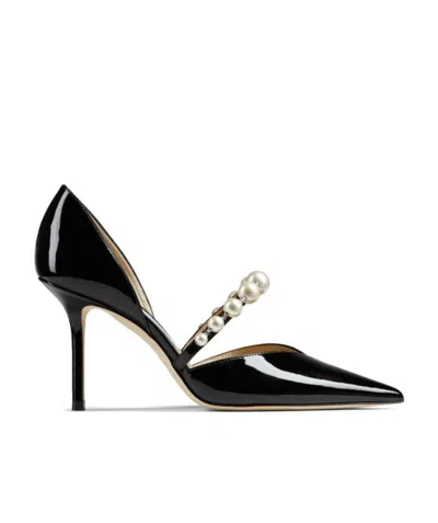 JIMMY CHOO AURELIE LEATHER HIGH HEELS