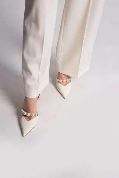 Jimmy Choo ‘aurelie' Patent Leather Pumps In Cream
