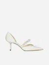 Jimmy Choo Aurelie 65 Patent Leather Pumps In White