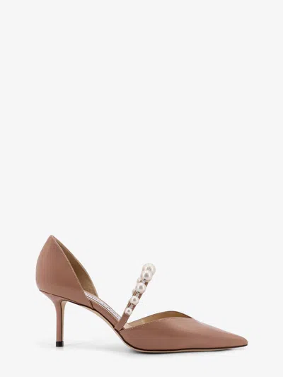 Jimmy Choo Aurelie Patent Leather Pumps In Brown