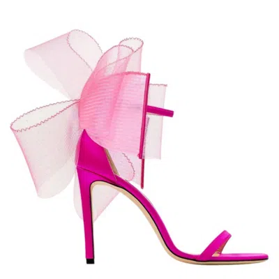 Jimmy Choo Aveline 100 Grosgrain Bow Sandals In Multi
