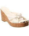 Jimmy Choo Avenue Wedge 110 In White