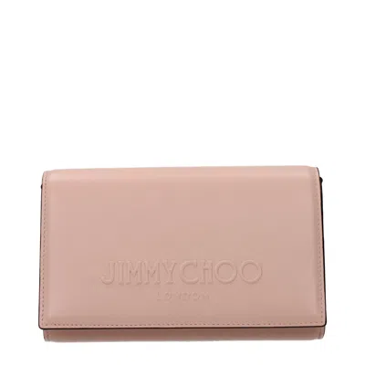 Jimmy Choo Avenue Pochette Women Pink/powder Pink Leather