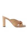 Jimmy Choo Avenue Crisscross Slide Sandals In Nude
