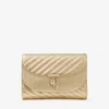 Jimmy Choo Leather Avenue Curve Clutch Bag