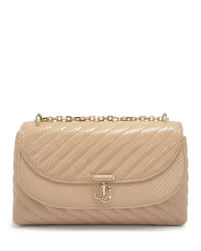 Jimmy Choo Avenue Curve Quilted Leather Crossbody Bag In Brown