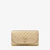Jimmy Choo Leather Avenue Curve Chain Wallet