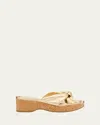 Jimmy Choo Avenue Metallic-leather Wedge Sandals In Gold