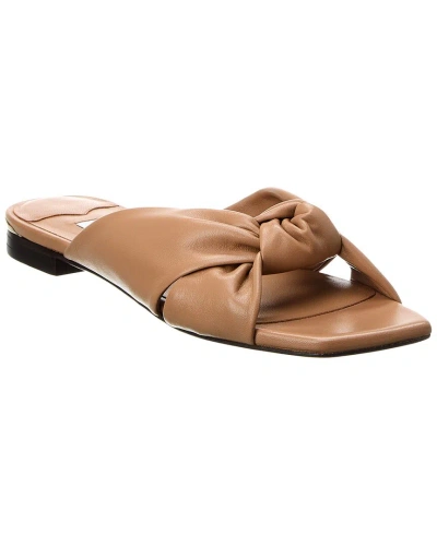 Jimmy Choo Avenue Leather Sandal In Brown