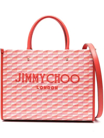 Jimmy Choo Avenue 中号手提包 In Red