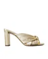 Jimmy Choo 85mm Avenue Knotted Sandals In Nude