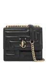 Jimmy Choo Avenue Mini Quilted Shoulder Handbag In Black