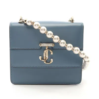 Jimmy Choo Avenue Quad Xs Crystal Strap Bag In Blue