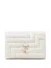 Jimmy Choo Avenue Quilted Clutch In Neutrals