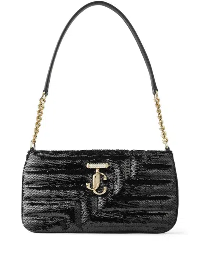 Jimmy Choo "avenue" Shoulder Bag In Black