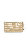 Jimmy Choo Avenue Slim Shoulder Bag In Gold/light Gold