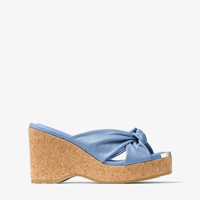 Jimmy Choo Avenue Wedge 95 In Blue