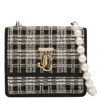 Jimmy Choo Avenue Xs Sequins Embellished Shoulder Bag In Pink