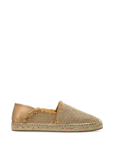 Jimmy Choo Avi Flat In Gold