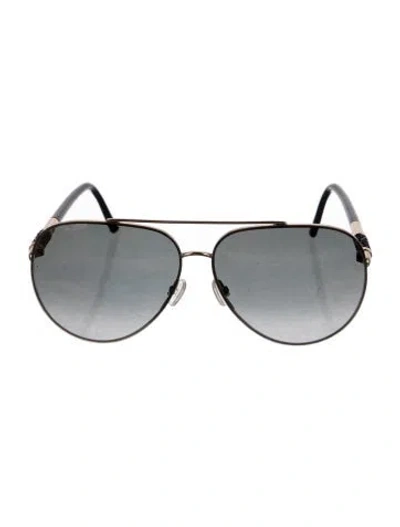 Pre-owned Jimmy Choo Aviator Gradient Sunglasses In Multi