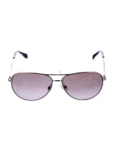 Pre-owned Jimmy Choo Aviator Gradient Sunglasses In Purple