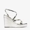Jimmy Choo Women's Ayla 110 Wedge Espadrille Sandals In Neutral