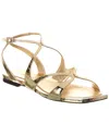 Jimmy Choo Sandales En Cuir Ayla In Gold