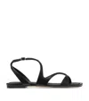 Jimmy Choo Ayla Flat Sandals In Black